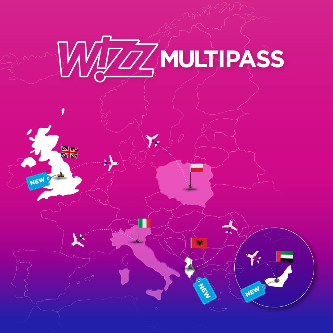 Wizz Air Abu Dhabi launches Wizz Multipass in UAE